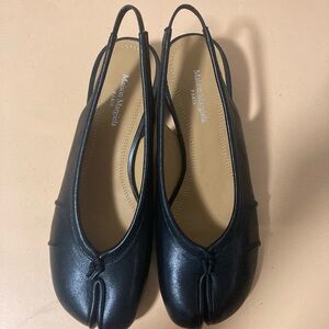 Maison Martin Margiela black fashion leather loafers